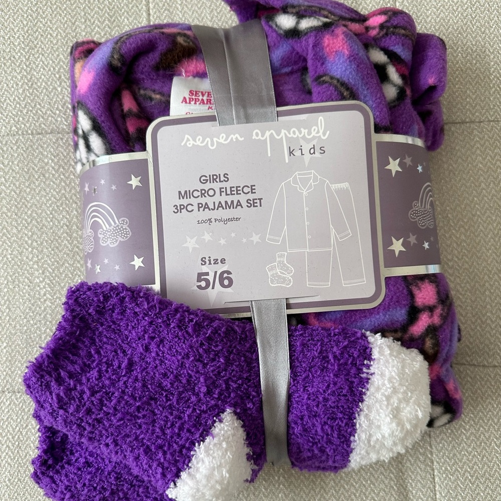 NWT - 3 piece girls pj set